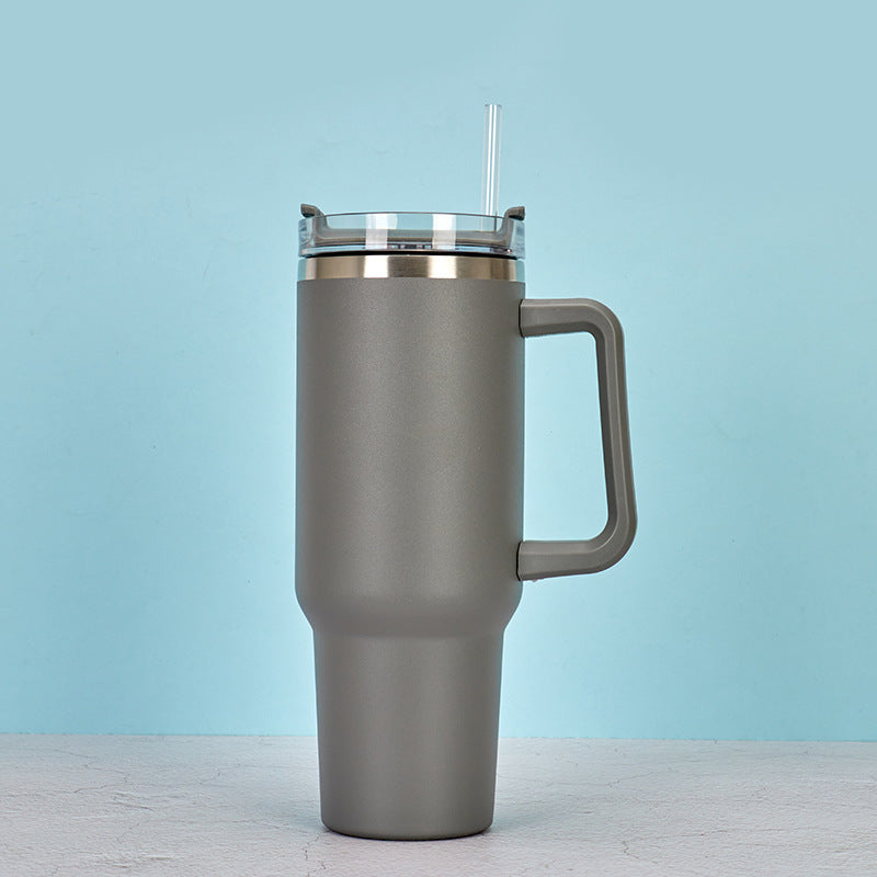 Wholesale 304 stainless steel 40oz ice cup double layer vacuum spray car cup creative outdoor handle cup